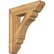 Ekena Millwork Olympic Slat Rough Sawn Bracket, Western Red Cedar, 6"W x 28"D x 32"H BKT06X28X32OLY06RWR - alternate 1